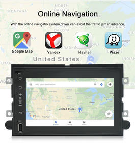 Автомобильный Dvd-плеер с сенсорным экраном 7 дюймов, 2din, Android, радио, GPS-навигация, Wi-Fi, Mp5, видеоплеер Ford Explorer Mustang - Product Image 4