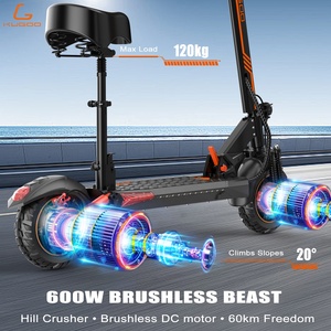 KUGOO M4 PRO MAX Scooter Eléctrico Plegable Todoterreno, Motor de 600W, Alcance de 60KM, Patineta Eléctrica para Adultos - Product Image 6