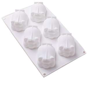 HY <span class=keywords><strong>silicona</strong></span> 3D 6 cavidades lindo cerdo pastel <span class=keywords><strong>molde</strong></span> para hornear Mousse Chocolate esponja moldes sartenes pastel decoración herramientas <span class=keywords><strong>molde</strong></span> - Product Image 6