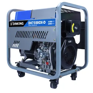 Dinking 7500ce-d 6KW 499cc Nhà Máy Giá mở loại Máy phát điện diesel