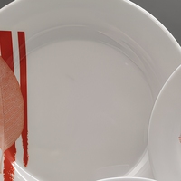 Ensemble de 4 assiettes en mélamine incassable de haute qualité, réutilisables, imprimées sur mesure, lavables au lave-vaisselle, pour la décoration de fête, logo personnalisé