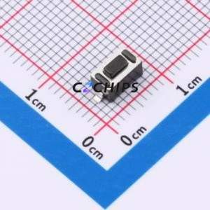 TS1101S26043B Tactile Switch SMD,6x3.5mm Switch Single Pole Single Throw Rectangle Button 2.6N Vertical Mount - Product Image 1