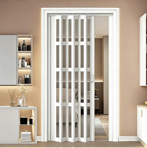 ประตูพีวีซีแบบพับเลื่อนสำหรับใช้ภายในอาคาร เชื่อมต่อแก๊สในครัวแบบซ่อน <span class=keywords><strong>ฉาก</strong></span><span class=keywords><strong>กั้น</strong></span><span class=keywords><strong>ห้อง</strong></span>น้ำสำหรับห้องนั่งเล่น ยอดนิยมในห้างสรรพสินค้า - Product Image 4