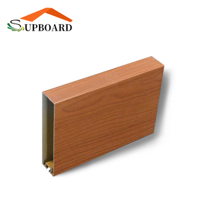 Chất Lượng Cao Gỗ Kết Thúc Thời Trang Đùn Nhôm Chùm Baffle Giả Tấm Trần Hệ Thống - Product Image 2