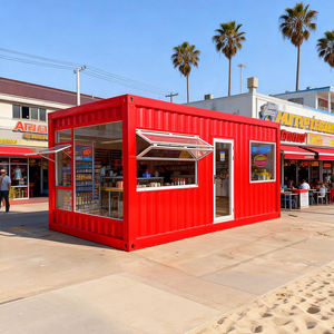 Boutique mobile modulaire 10ft 20ft, bar et café contemporains en conteneur, magasin de proximité amovible - Product Image 4