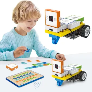 Samtoy Educational STEM Science Engineering Toys Kids Logic Thinking Training Tablet Programming Car Electronic Block