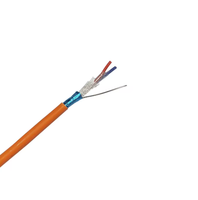 Câble ignifuge Cr1 C1, cuivre nu massif, orange, 2 conducteurs, 2x1,5, câble d'alarme incendie pour système de lutte contre l'incendie