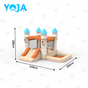 Castillo Inflable Comercial para Niños, Castillo Inflable Oxford con Soplador, Gran Área de Salto, Protección UV, Capacidad de 90 kg - Product Image 2