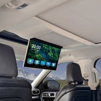 Écran tactile capacitif LCD HD 17,3 pouces pour divertissement sur siège arrière de voiture avec WiFi intégré, USB, Android Auto et télécommande