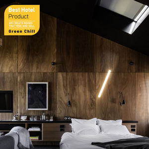 Luxurious Designer Hotel Bedroom Bed Tufted Headboard Memory Foam Mattress Noise-Free Frame Elegant Sleep Space Centerpiece - Product Image 1