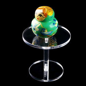 Soporte de cilindro acrílico personalizado de fábrica, pendientes de exhibición de joyería acrílica, zócalos de exhibición, acrílico, boda, redondo - Product Image 1