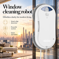 Robot de nettoyage de vitres pour les fenêtres des immeubles de grande hauteur, nettoyeur de fenêtres automatique avec corde de sécurité et navigation intelligente, fabriqué en usine