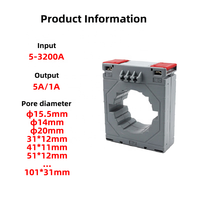Corriente toroidal en miniatura Tipo barra colectora AC DCCP74/50 para transformadores CTS de aluminio de alta precisión para entrada de 220V 50Hz/60Hz