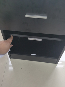 Nightstand พรางตัวเหมาะสำหรับการจัดเก็บอย่างปลอดภัยโต๊ะข้างเตียงเงินที่มีลิ้นชักช่องซ่อนและล็อคอิเล็กทรอนิกส์ - Product Image 6