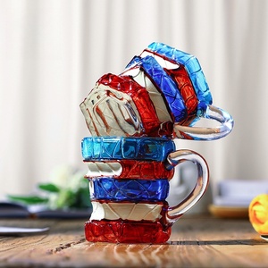 Taza <span class=keywords><strong>de</strong></span> Vidrio Creativa con Diseño <span class=keywords><strong>de</strong></span> Libros 3D, Taza <span class=keywords><strong>de</strong></span> Café Transparente con Libros Apilados y Acabado Degradado <span class=keywords><strong>para</strong></span> Estudiantes y Profesores - Product Image 3