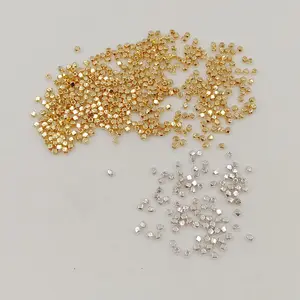 Wholesale Jewelry Accessories Findings 925 Sterling Silver Tangent Plane Spacer Beads Gold Plated Beads For Jewellery Making