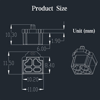 Brvlbola Cache-poussière transparent/noir en silicone pour téléphone RJ11 et connecteur réseau, service de découpe sur mesure