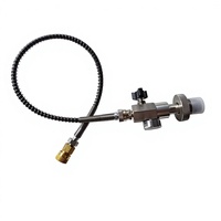 Adaptateur de remplissage d'air PCP avec tuyau de 24 pouces et filetage G5/8 pour paintball, PCP et plongée sous-marine