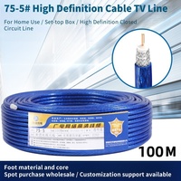 Xunfa Fabrik Maßgefertigtes Koaxiales Digitales Kabel Fernseh-Ethernet-Kupferkabel mit Doppelter Abschirmung TV-Kabel