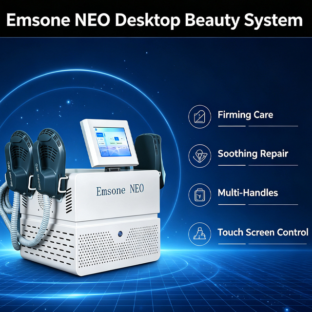 Non-Invasive Emsone NEO Body Contouring Machine 4 Handles Working Together Cellulite Reduction Muscle Toning Device