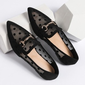 Fashion Summer Breathable Mesh Slip-on Outdoor <b>Pointed</b> <b>Toe</b> <b>Flat</b> Plus Size Women's Sandals - Product Image 1