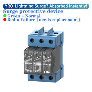 YRO 1000V DC Surge protettore 3P pali <span class=keywords><strong>protezione</strong></span> contro i fulmini CE per il sistema <span class=keywords><strong>solare</strong></span> apparecchiature elettroniche industriali Max 50KA - Product Image 2