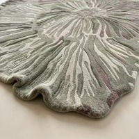 Gemütlicher Schlafzimmer-Teppich aus Polyester mit Schlingenflor und Blumenmuster, Maßanfertigung, Weicher Dicker Plüschteppich für Hauptschlafzimmer, Heimdekoration, Großhandel
