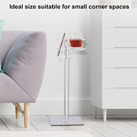 Table de boisson détachable en acrylique transparent portable sur mesure pour petit espace canapé table d'appoint pour café collation