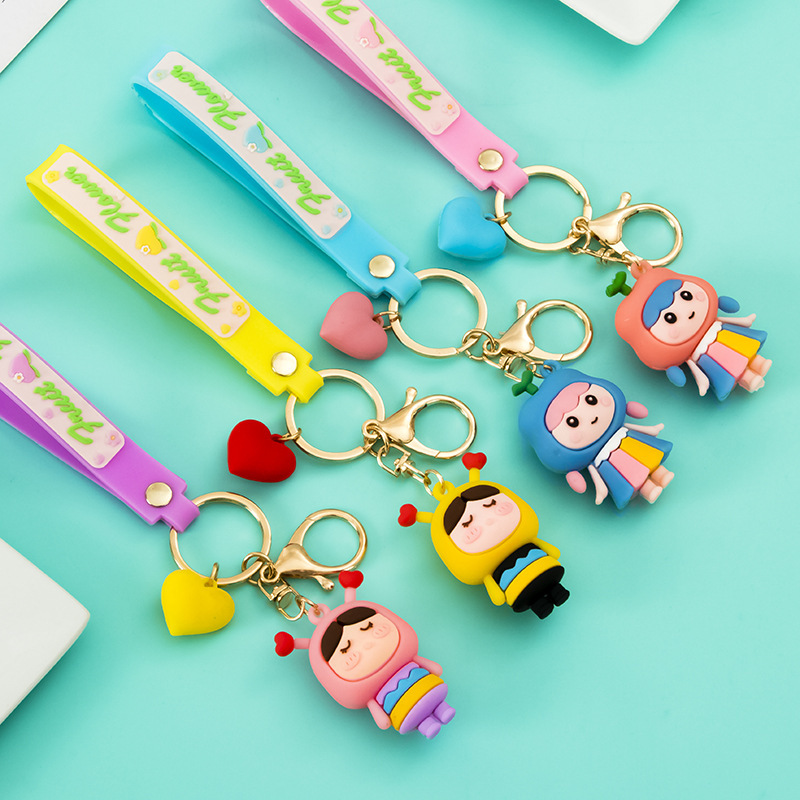 Plastic Key Chains Custom PVC Soft