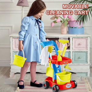 Yrb bébé enfants ensemble <span class=keywords><strong>de</strong></span> nettoyage maison outils <span class=keywords><strong>de</strong></span> nettoyage <span class=keywords><strong>jouet</strong></span> semblant ménage <span class=keywords><strong>chariot</strong></span> ensemble <span class=keywords><strong>de</strong></span> nettoyage jouets - Product Image 3