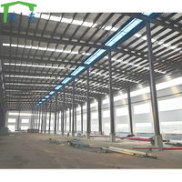 Structure en acier industrielle de haute qualité à faible coût, entrepôt, supermarché, atelier préfabriqué avec poutres en H laminées à chaud