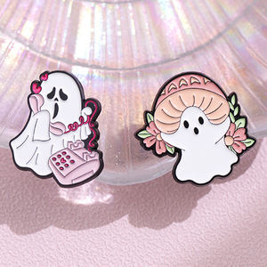 Broche de Fantasma Divertido de Nuevo Estilo, <span class=keywords><strong>Serie</strong></span> de Calabazas de Halloween, Insignia de Metal, Pin de Esmalte Suave y Bonito - Product Image 3