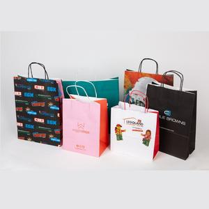 Custom Print White <b>Kraft</b> Paper Shopping <b>Bag</b> With Twisted Handle Design Ideal For Eco Friendly Reusable And Recyclable Packaging - Product Image 2