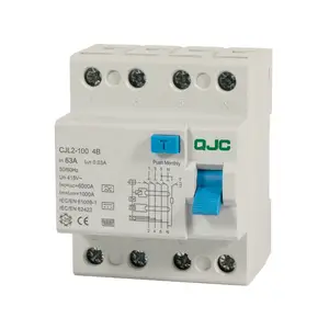 CJL2-100-100A Residual Current Circuit Breaker mcb mccb rccb elcb low voltage mcb rccb auto rec automatic rccb self reclosing