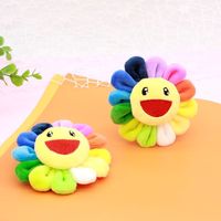 Caliente nuevo Takashi Murakami 12cm flor llavero personalizado suave Mini Animal de peluche de juguete al por mayor OPP embalaje para uso doméstico