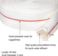 Tuyau d'irrigation agricole en toile platte, léger, haute pression, durable, 5 4 3 pouces