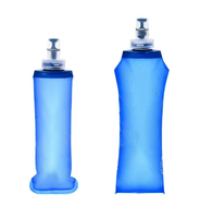 Beskpoke Qualité Alimentaire TPU Pliable 150mm 250mm 500ml Sans BPA Randonnée Transparent Sport Bouteille D'eau Flacon Souple pour La Course