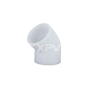 Espiral ajustable conductos de PVDF sanitarias 45 grados 135 grado conectores de codo - Product Image 1