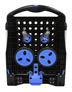 Verstellbarer Transportwagen | Zusammenklappbarer Mehrzweckwagen, Multifunktionaler Einkaufswagen mit Aufbewahrungsbox - Product Image 5