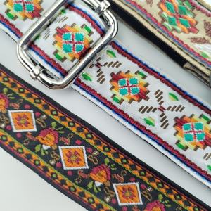 WQ حقيبة مخصصة حزام جديد أزياء الغيتار العرقي محفظة استبدال المنسوجة حبال الكتف حزام السيدات عبر الجسم حقيبة حزام - Product Image 3