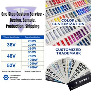 Vélo électrique de ville TXED, nouveau cadre en alliage ultra léger, vitesse unique, batterie lithium 36V/9.8AH, pour adulte, pour les trajets domicile-travail - Product Image 6