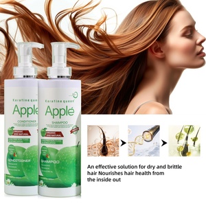 Private Label Organic Anti-dandruff Anti-Hair Loss <b>Moisturizing</b> Nourishing apple Hair <b>Shampoo</b> Set - Product Image 5