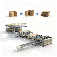 Machine de production de carton ondulé, équipement de production de carton ondulé 3 plis
