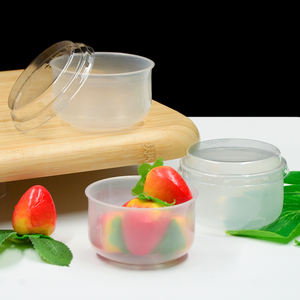 Muy lindo 130Ml taza de pudín pequeña resistente a altas temperaturas grado alimenticio PP sin olor caramelo <span class=keywords><strong>Biggie</strong></span> Cup Matcha Custard Jelly - Product Image 5