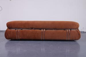 <span class=keywords><strong>Muebles</strong></span> modernos de mediados de siglo, sofá <span class=keywords><strong>Soriana</strong></span> de terciopelo marrón, Afra, Tobia, Scarpa, reproducción - Product Image 2