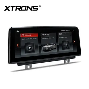 XTRONS เครื่องเล่น Android 12หน้าจอ10.25นิ้ว,เครื่องเล่นวีดีโอรถยนต์อิเล็กทรอนิกส์สำหรับ BMW 2 Series F23 NBT รถยนต์หน้าจอ Android