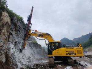 암반 천공기 PVT-DS7 디젤 구동식 115-140mm 직경 30-40m 깊이 광산 및 채석장 표면 채광용 - Product Image 5