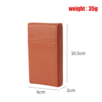 Erliao Nouvelle Boîte à Cigarettes Portable en Cuir, Étui à Tabac de Luxe en Gros, Boîtes à Cigarettes Vides, Étui à Tabac Personnalisable avec Logo