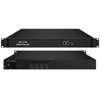 Décodeur IP HZY-3714A, décodeur IP vers vidéo, 4 sorties, décodeur vidéo réseau pour système de distribution de télévision numérique IPTV CATV