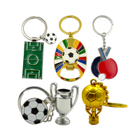 Porte-clés de Coupe du Monde de Football de Luxe en Alliage de Zinc, Conception 3D Personnalisée, Logo Gravé, Couleur Argent, Durable, Léger, avec Mousqueton